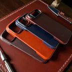 KindCase iPhone 17 PRO (Navy Blue) Natural Leather Case