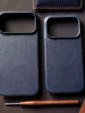 KindCase iPhone 17 PRO (Navy Blue) Natural Leather Case